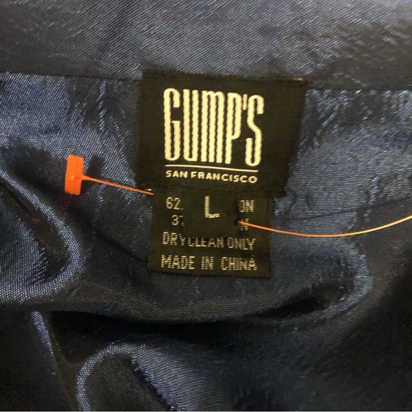 VINTAGE | GUMPS San Francisco Blue Batik Tunic Jacket - Picture 6 of 8